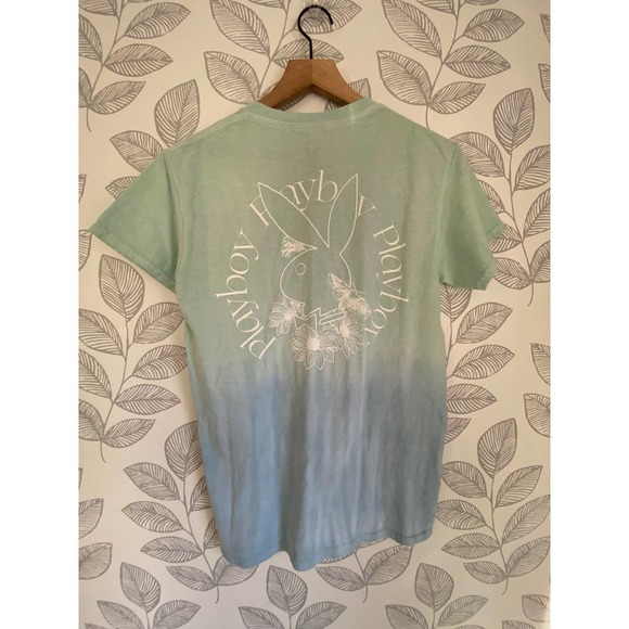 PLAYBOY Tops - Playboy Teal Graphic T-shirt, Size S